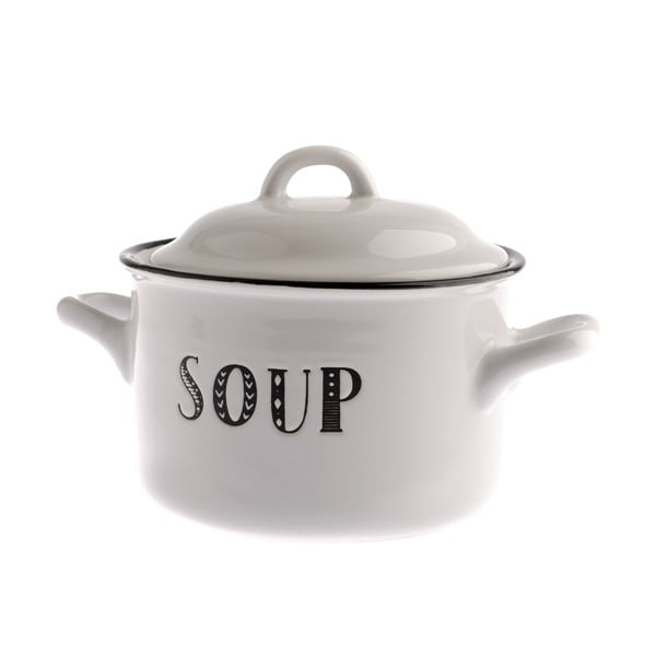 Pentola in ceramica con coperchio 700 ml Soup - Dakls