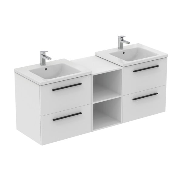 Mobile da bagno basso bianco a sospensione 40x63 cm i.Life B - Ideal Standard-image-3