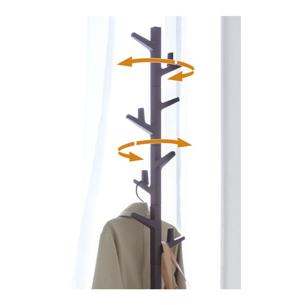 Gancio in metallo marrone Branch - YAMAZAKI-image-3