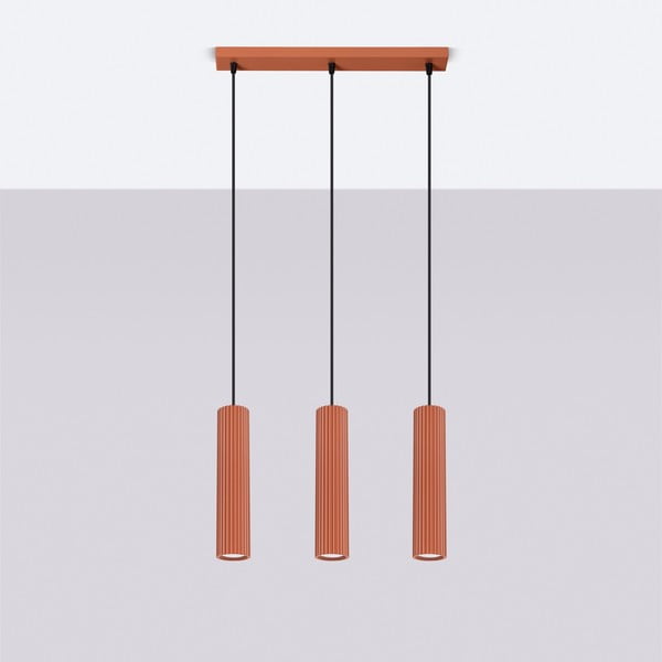 Lampadario color mattone Gleam – Sollux-image-4