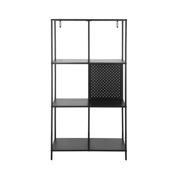 Libreria in metallo nero 75x144 cm Charleston - Støraa