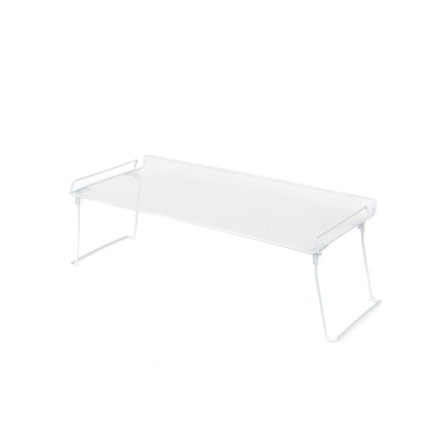 Piedistallo pieghevole bianco con un ripiano per le scarpe - Compactor-image-4