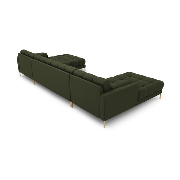 Divano a U angolare verde Bali - Cosmopolitan Design-image-4