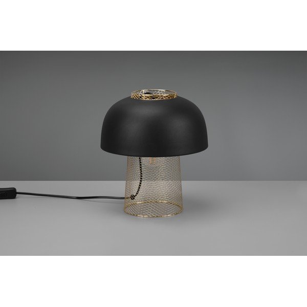 Lampada da tavolo nera opaca in metallo (altezza totale 28 cm) Punch – Reality-image-2