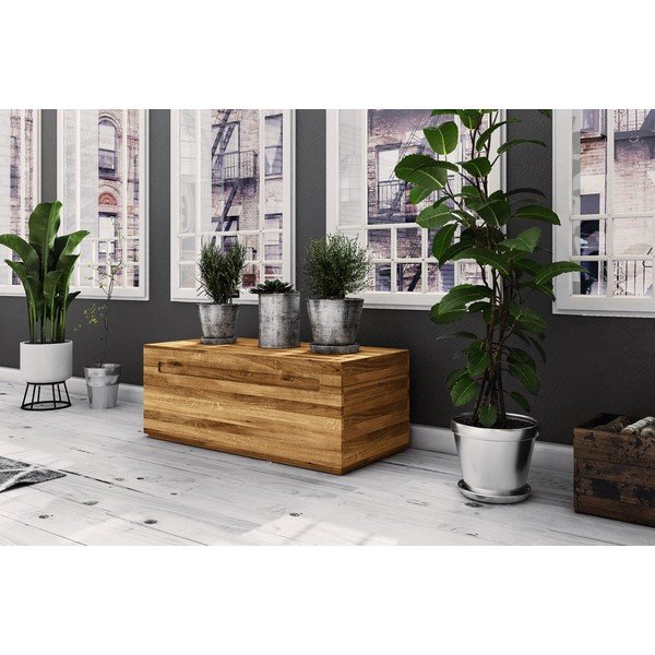 Cassapanca in legno di quercia Vento - The Beds-image-2