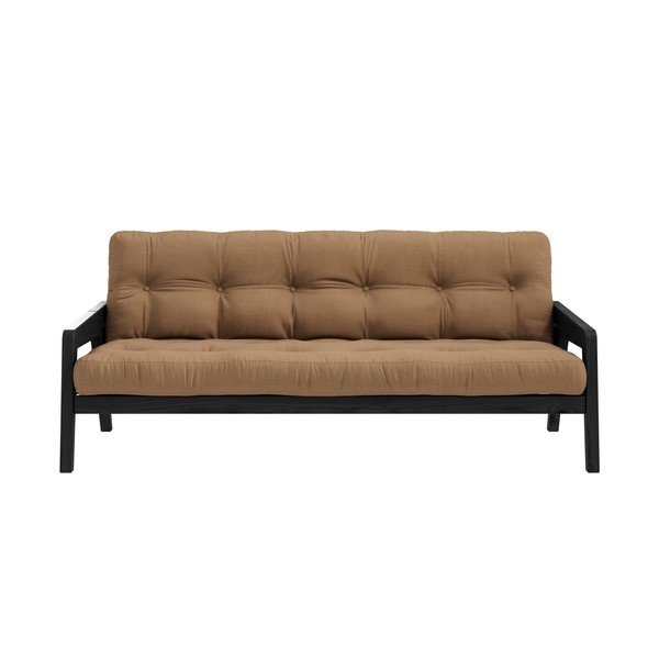 Divano letto marrone 204 cm Grab - Karup Design