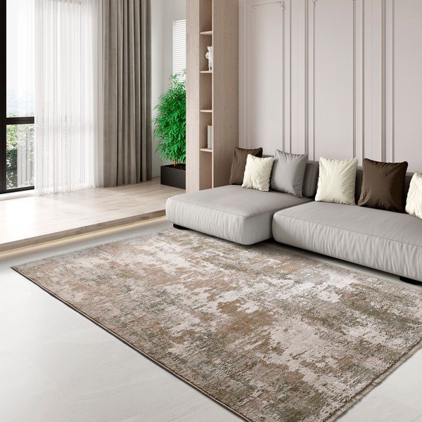 Tappeto color kaki/beige 120x160 cm Ona – Universal-image-1