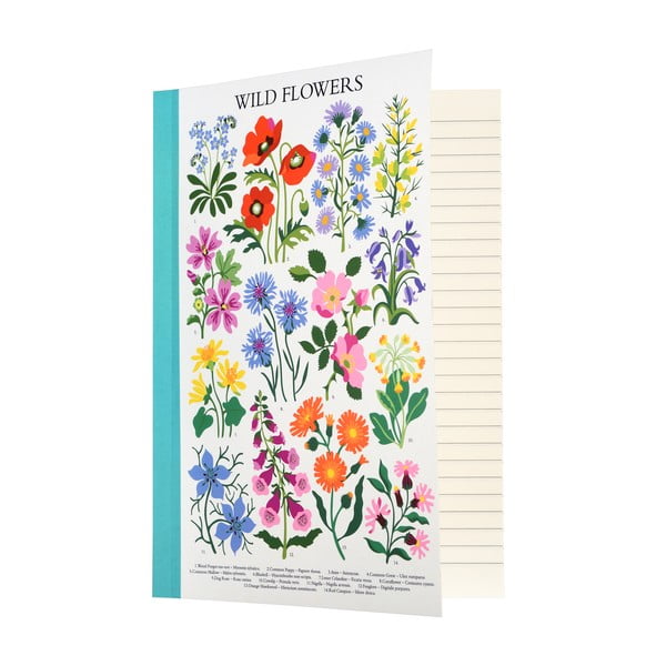 Quaderno 60 pagine formato A5 Wild Flowers - Rex London-image-1