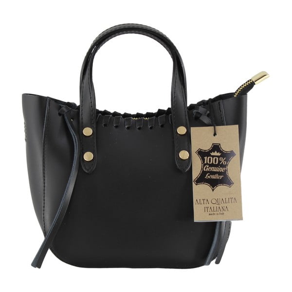 Borsa in pelle nera Anna - Chicca Borse