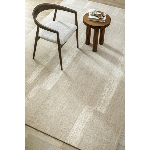 Tappeto greige in lana 133x190 cm Agnus Brush Lines – Agnella-image-2
