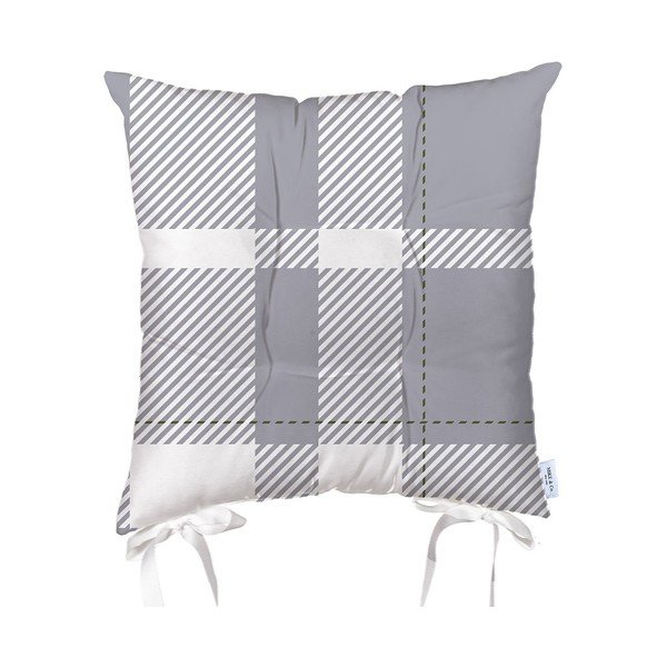 Cuscino per sedia bianco e grigio, 43 x 43 cm Honey - Mike & Co. NEW YORK