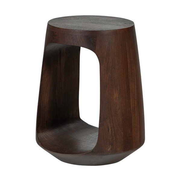 Tavolino rotondo in mango massiccio ø 33 cm Bayo – WOOOD-image-2