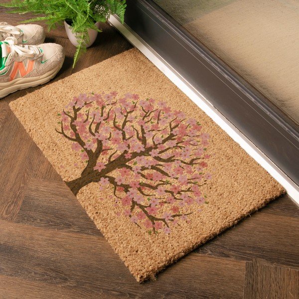 Zerbino in fibre di cocco 60x90 cm Blossom Tree of Life – Artsy Doormats-image-1