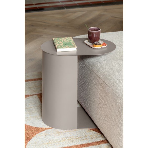 Set di tavolini in metallo 2 pz 30x45 cm Riqueza Oval – Leitmotiv-image-1