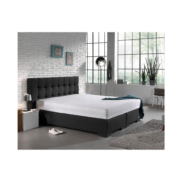 Lenzuolo elastico bianco Molton, 190/200 x 220/230 cm - Sleeptime-image-2