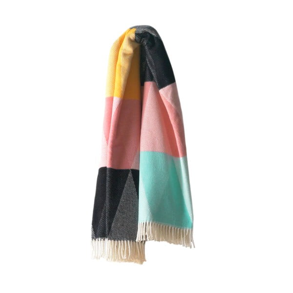 Barevný pléd s podílem bavlny Euromant Pastelino, 140 x 180 cm