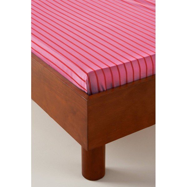 Lenzuolo con angoli rosa in cotone organico 90x200 cm Sima – Jotex-image-1