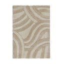 Tappeto beige tessuto a mano in fibre riciclate 160x230 cm Velvet - Flair Rugs