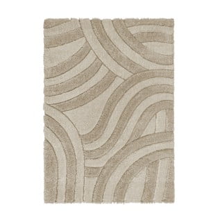 Tappeto beige in fibra riciclata tessuta a mano 120x170 cm Velvet - Flair Rugs