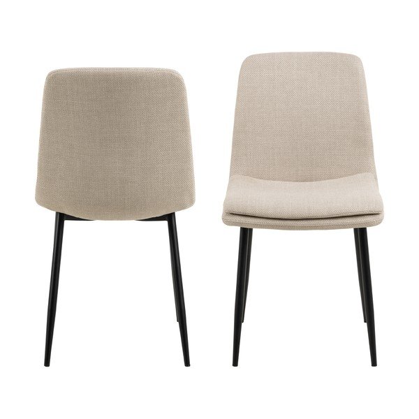 Sedia da pranzo crema Becca - Actona-image-3