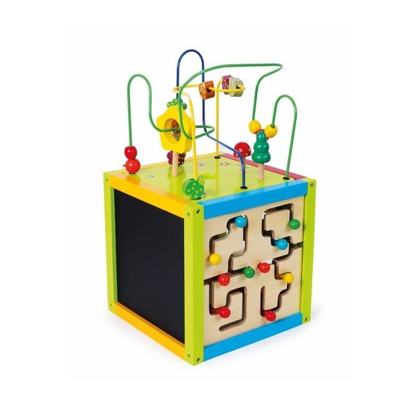 Cubo di attività giocattolo in legno - Legler