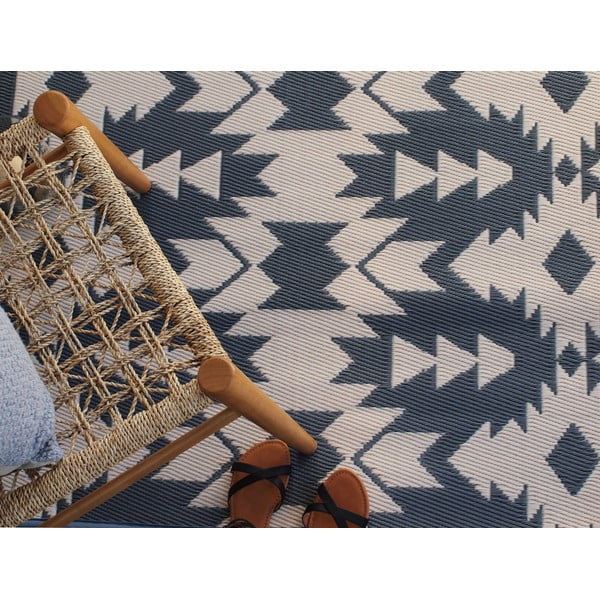 Tappeto grigio bifacciale per esterni in plastica riciclata Grigio, 120 x 180 cm Miramar - Fab Hab-image-2