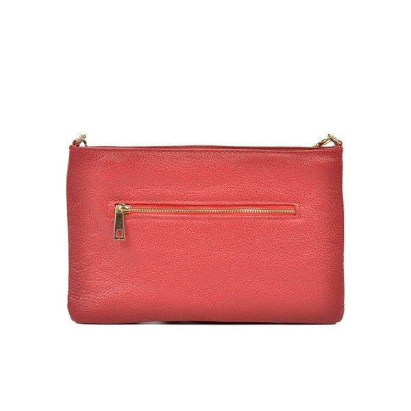 Červená kožená kabelka Anna Luchini Kate-image-3