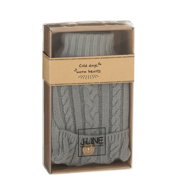 Bottiglia termica a bottone grigio - J-Line-image-1