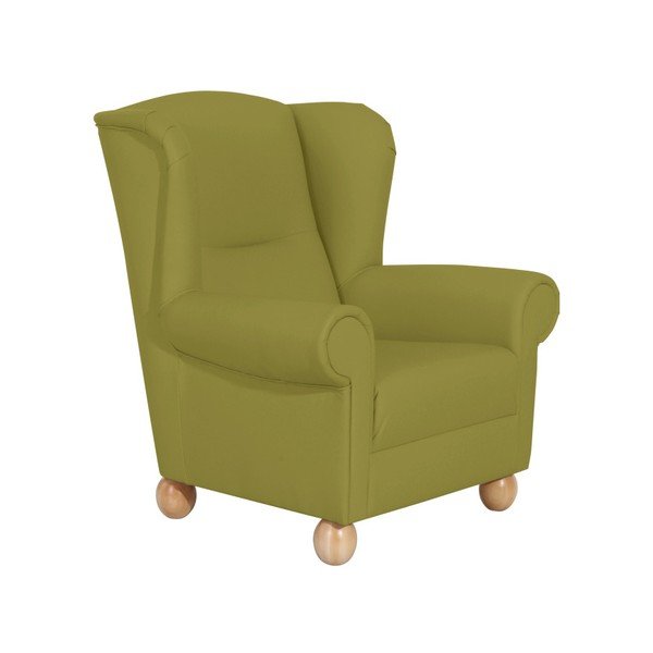 Zelené křeslo ušák Max Winzer Monarch Green