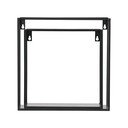 Set di 2 mensole da parete nere Meert - WOOOD