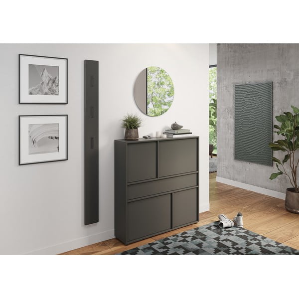 Armadietto color antracite 105x108x25 cm Ameca 2.0 – Germania-image-1