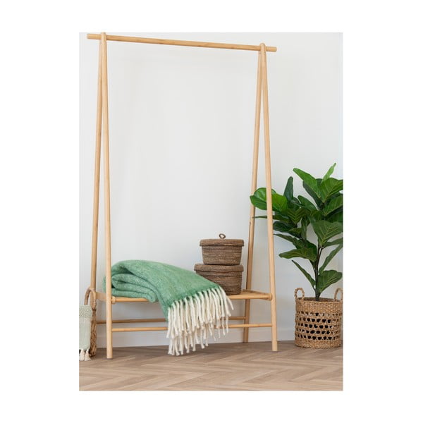 Coperta verde in misto lana 130x170 cm Carmel – House Nordic-image-1