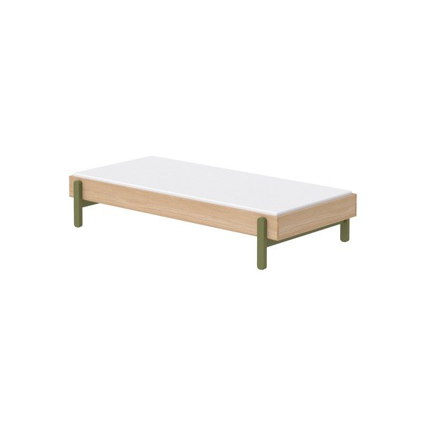 Letto per bambini con struttura verde , 90 x 200 cm Dreams - Flexa