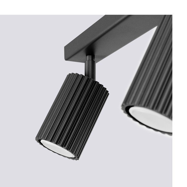 Faretto nero 6,5x30 cm Gleam – Sollux-image-1