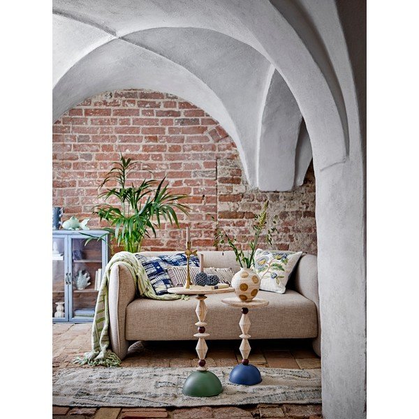 Tavolino rotondo in abete massiccio ø 40 cm Mannelli – Bloomingville-image-3