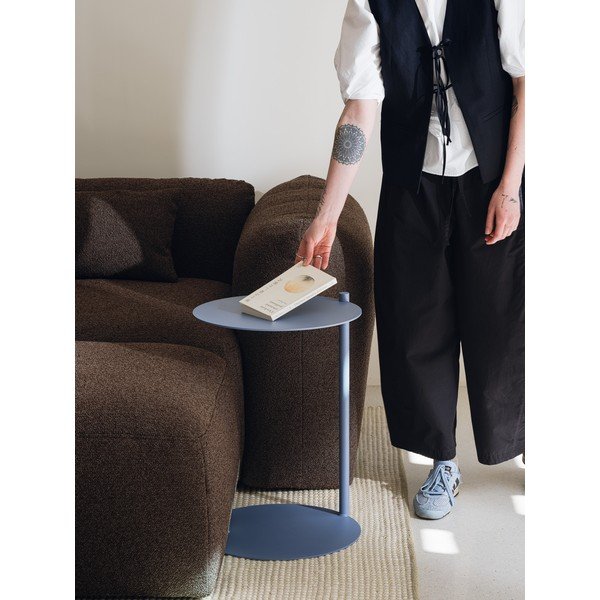 Tavolino rotondo in acciaio 41x40 cm Ande – noo.ma-image-3