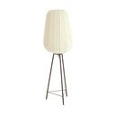 Lampada da terra bianca con paralume in tessuto (altezza totale 133 cm) Bibury – Light & Living