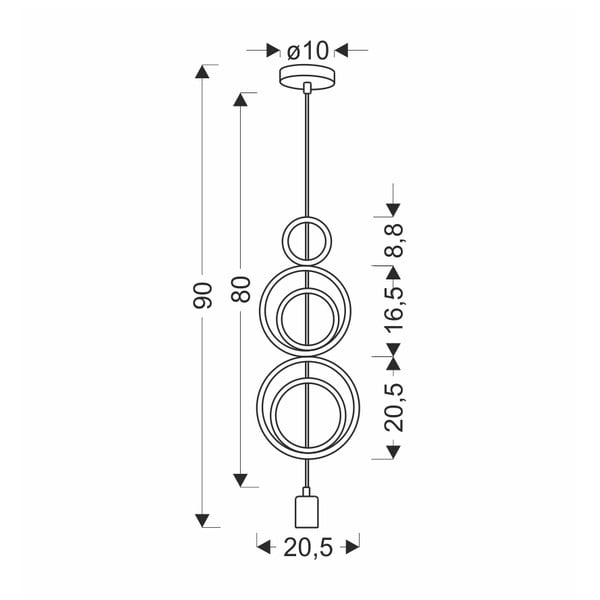 Lampada per bambini bianca e rosa con paralume in metallo Single - Candellux Lighting-image-2