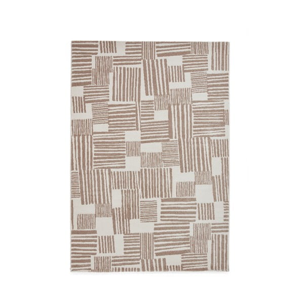 Tappeto in marrone chiaro 120x170 cm Blocks – Catherine Lansfield