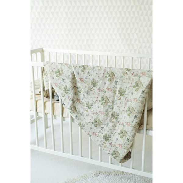 Biancheria da letto per bambini in lino beige, 70 x 100 cm Botany - Linen Tales-image-1