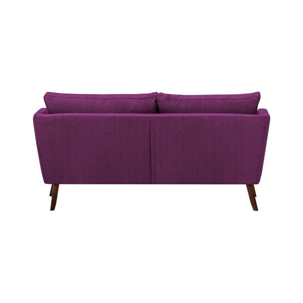 Divano viola a tre posti Elena, con lettino nell'angolo a sinistra - Mazzini Sofas-image-3