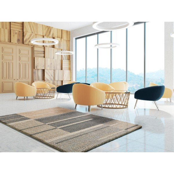 Tappeto grigio-beige 133x190 cm Irati - Universal-image-1