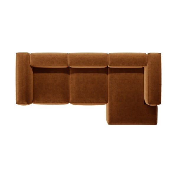 Divano angolare color mattone (con penisola a destra/con chaise lounge) Bergamo – Cosmopolitan Design-image-3