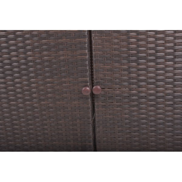 Credenza da giardino in rattan 90x50 cm Padua - Garden Pleasure-image-4