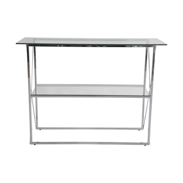 Consolle incrociata cromata, lunghezza 110 cm - RGE