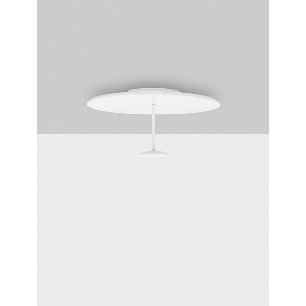 Plafoniera LED bianco opaco in acciaio con intensità regolabile Nima – Nova Luce-image-3