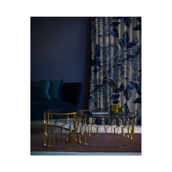 Tenda di velluto Fiori, 134 x 247 cm - Velvet Atelier-image-1