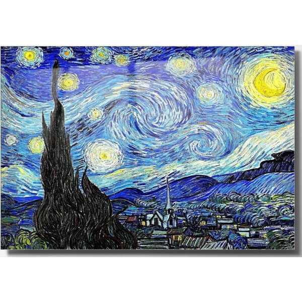 Pittura su vetro 70x50 cm Vincent van Gogh - Wallity