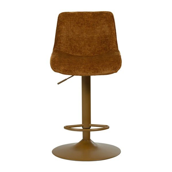Sgabello da bar color ambra imbottito con altezza regolabile Marten – WOOOD-image-4