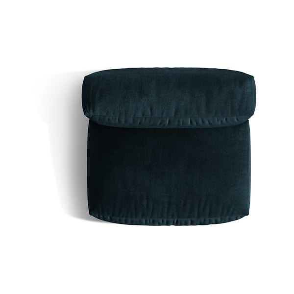 Parte divano componibile blu scuro (solo con parte centrale) con rivestimento in velluto Martina – Micadoni -image-3